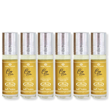 Al Rehab CupCake 6ml Roll-On Perfume Oil (6-Pack) | Alcohol-Free, Unisex Vanilla Cake & Frosting Scent